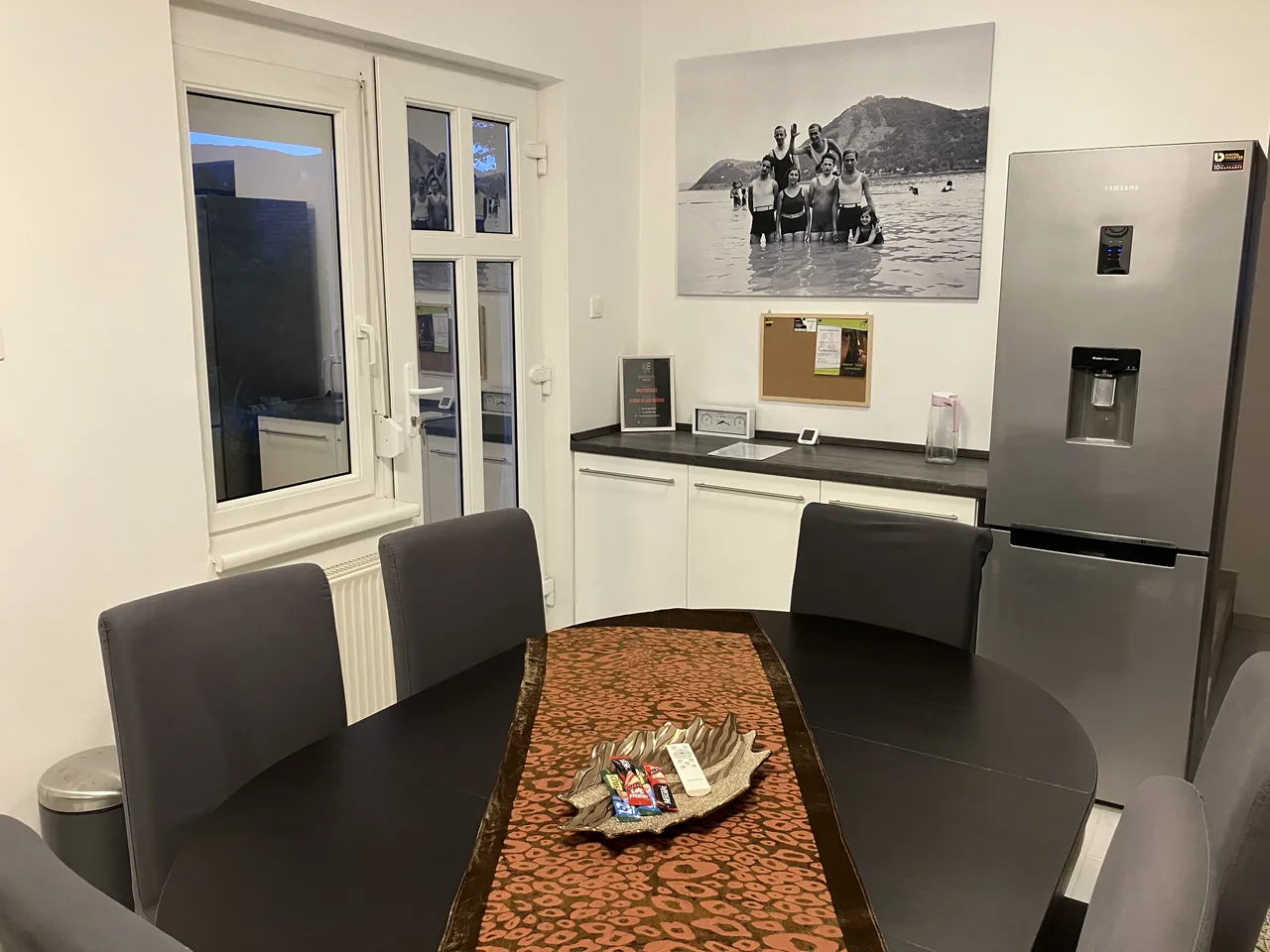 Dining area at the guesthouse