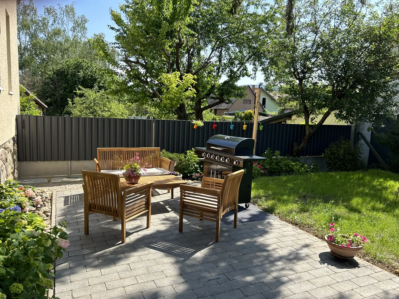 Garden patio at MemoriaMarci